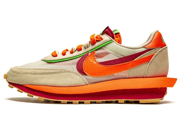 Nike LDWaffle Sacai x Clot  Net Orange Blaze