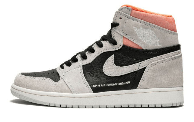 Air Jordan 1 Retro High OG Neutral Grey Hyper Crimson